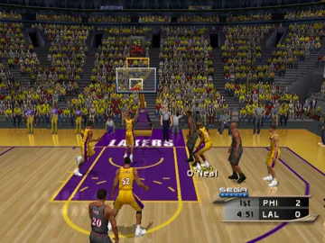 NBA 2K2 screen shot game playing